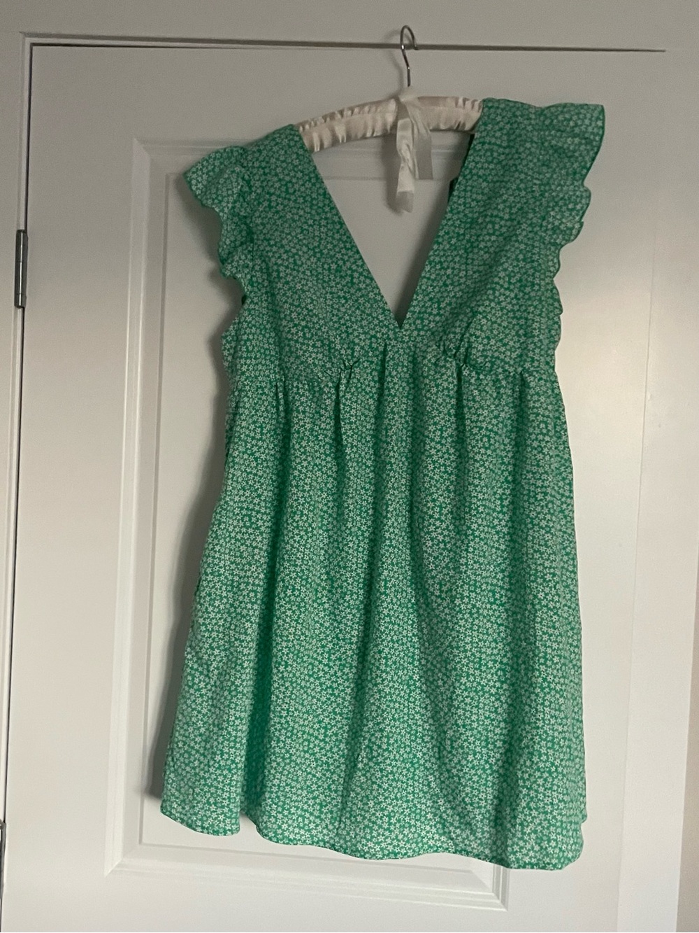 adorable green doll style romper